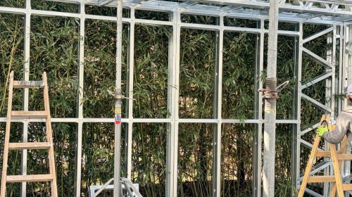 Acélvázas családi ház bővítés