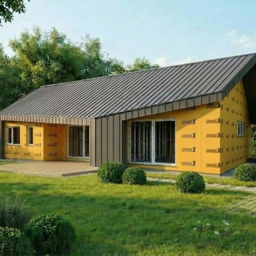 Aday Hungary acélvázas épületei kültéri gipszkartonnal burkolva