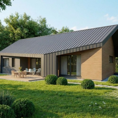 Aday acélprofilból épült családi ház